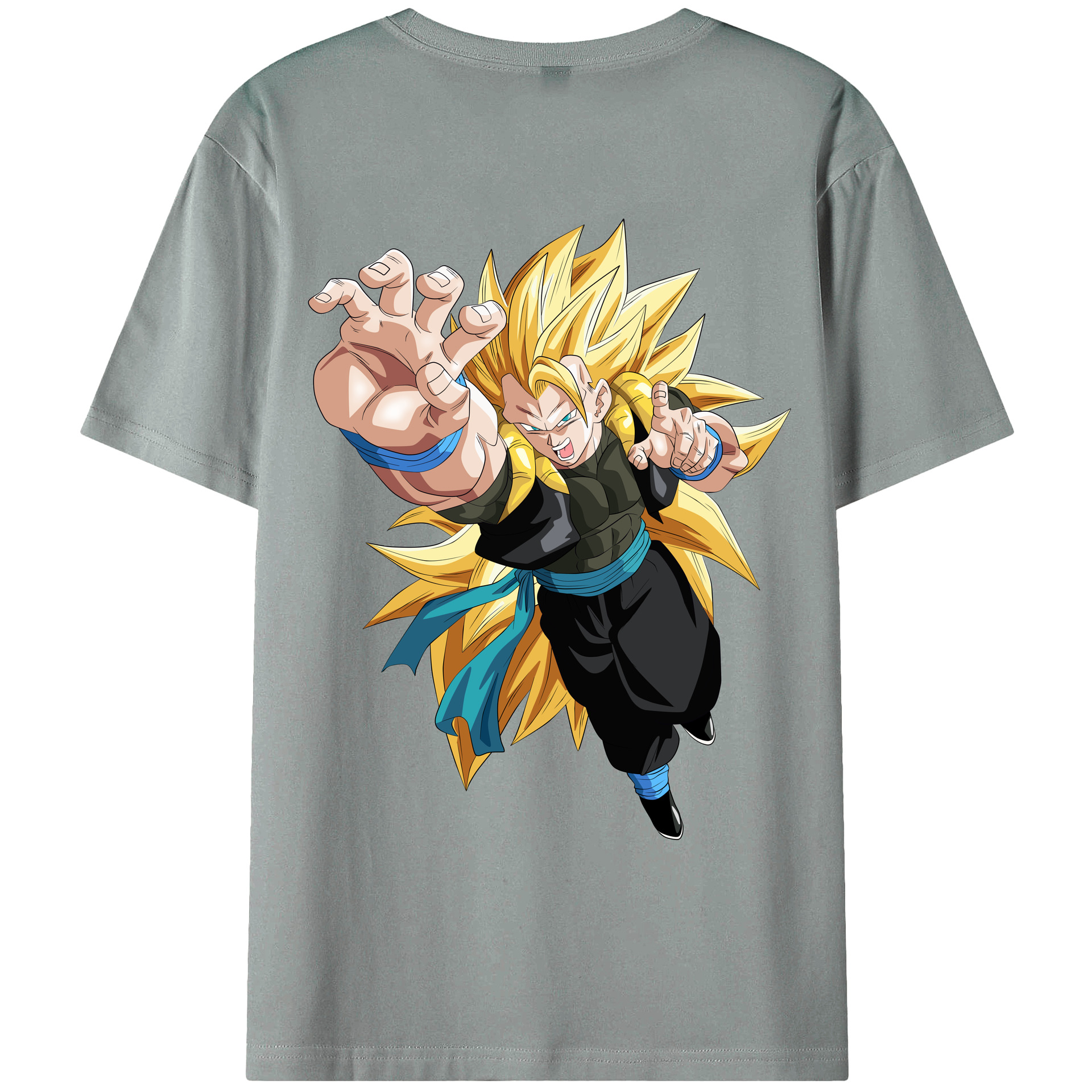 （画像用） ドラゴンボール ベジータ四世（Bejīta Yonsei）DRAGON BALL Vegeta IV 綿100％ メンズ半袖Tシャツ（バックプリント） 通気性